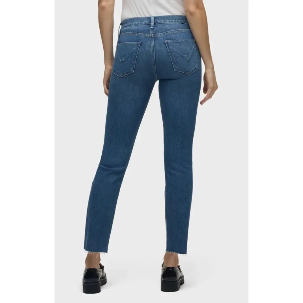Hudson Womens 27 Nico Mid Rise Straight Ankle Jeans Blue Sun Up Casual Denim NWT